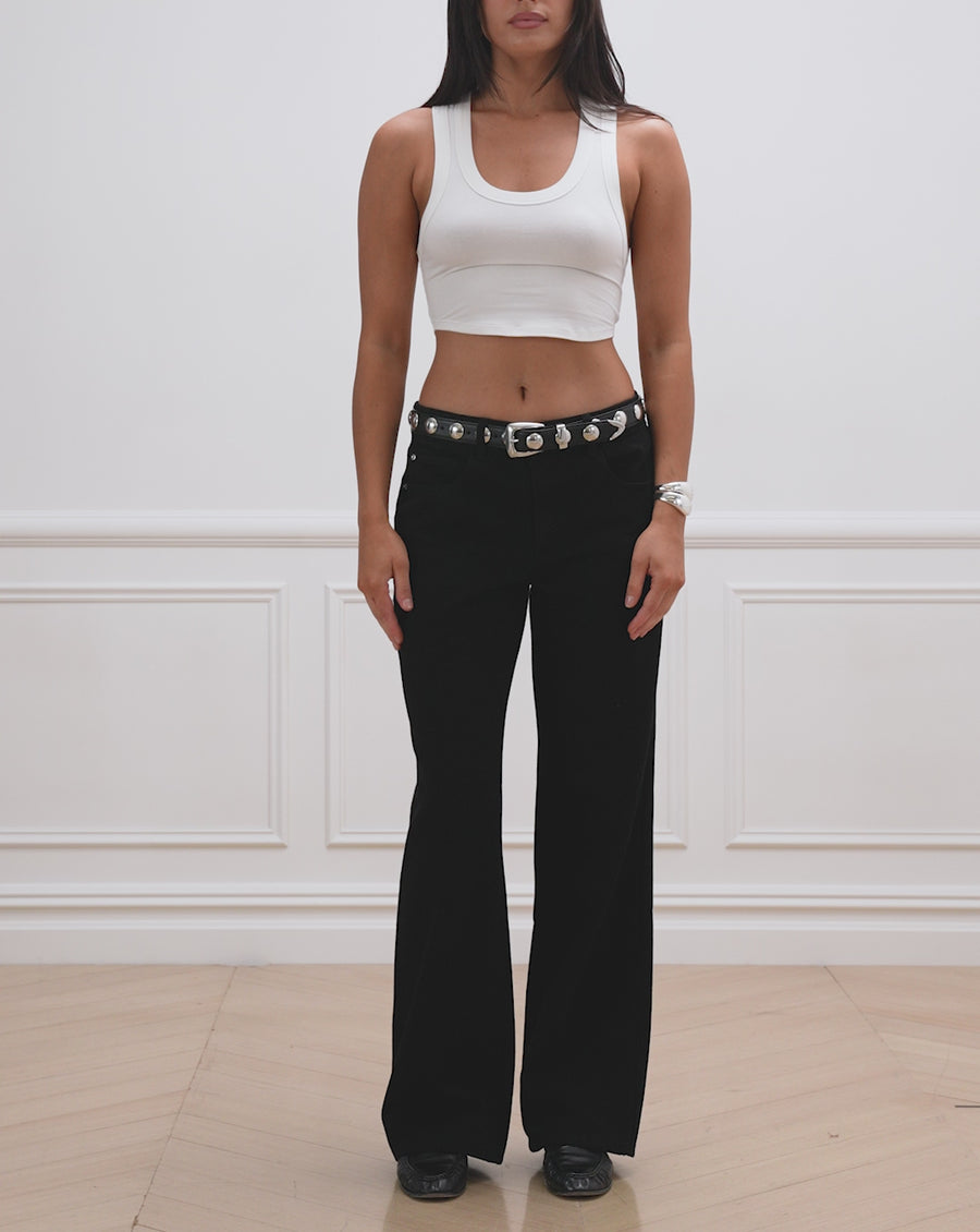 Cropped Scoop Tank