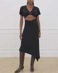 Cut Out Asymmetrical Dress