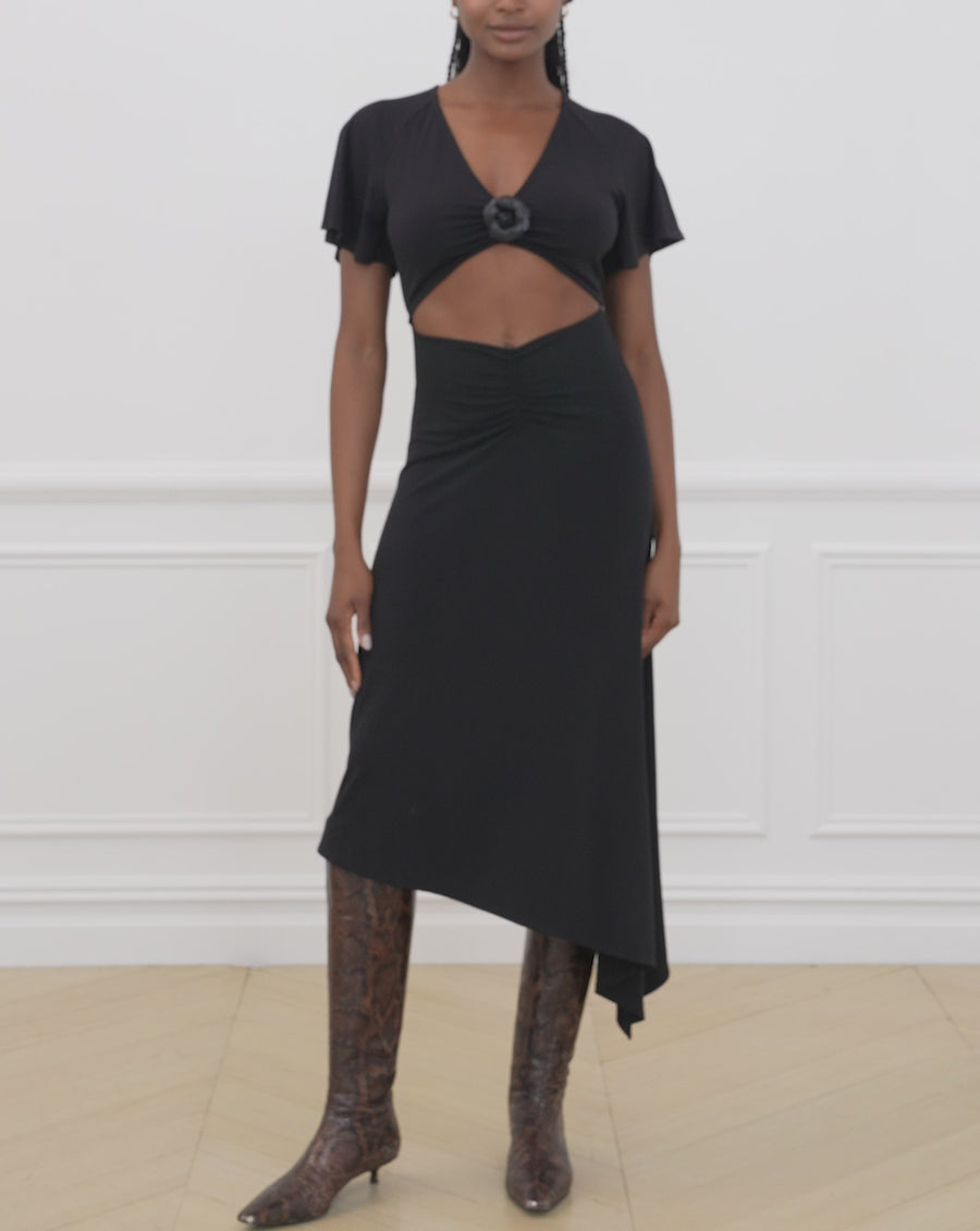 Cut Out Asymmetrical Dress